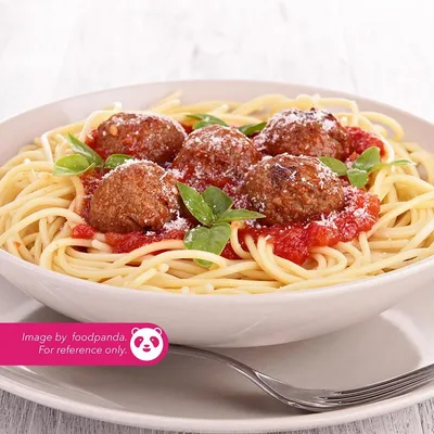 Spaghetti Carbonara Meatball - Warung Santai Meru Menu