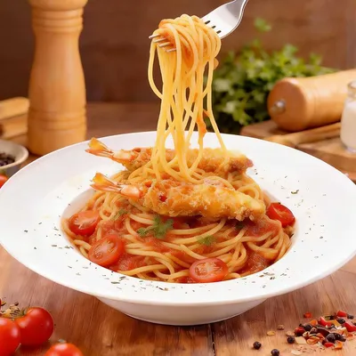 Spaghetti Singapore Seafood Curry Laksa - US Pizza Penang Menu