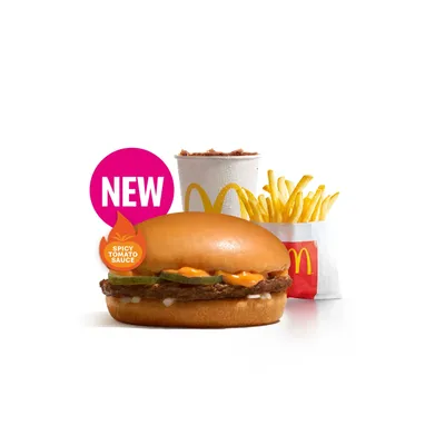 Spicy Beef Burger Small Meal - McDonald's Menu