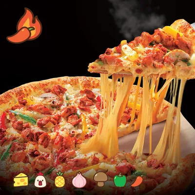 Spicy Chicken Delite Pizza🐔🌶️ - US Pizza Penang Menu
