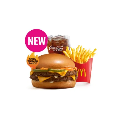 Spicy Double Cheese Medium McValue Meal - McDonald's Menu