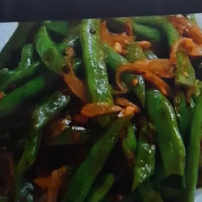 Stir-Fried Long Beans With Oyster Sauce - Saiva Kitchens Menu