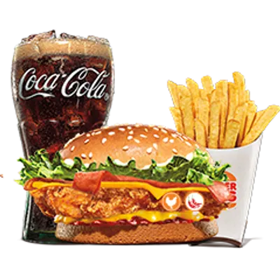 Supreme Nachos Spicy Tendercrisp Large Meal - Burger King Menu