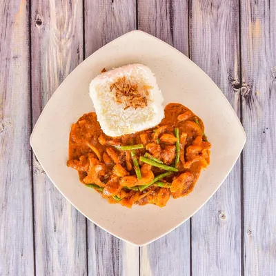 Thai Spicy Kuali Chicken Rice - Kafe Strawberry Fields @ Glenmarie Menu