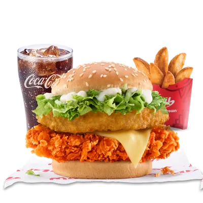 Tower Burger™ - Combo - Marrybrown Menu