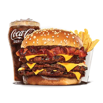 Triple BBQ Beefacon Large Meal - Burger King Menu