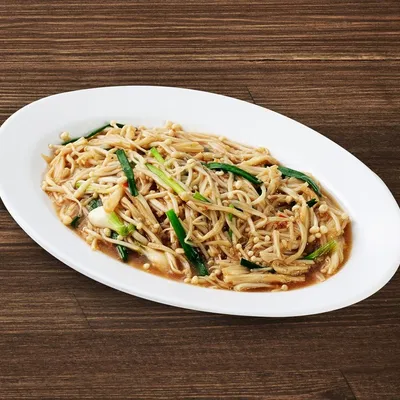 TS15.Stir Fried Enoki Mushroom - Johnny's Restaurant Menu