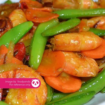 Udang Goreng Kunyit - Laman Aiman Juara Sup Herbal Menu