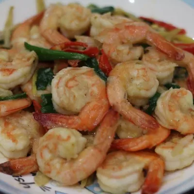 udang masak halia - Dayana Ala Thai Seafood Menu