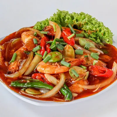 Udang Masak Petai - Dayana Ala Thai Seafood Menu