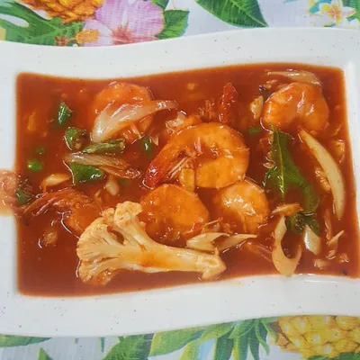 Udang Pedas - Eddy & Pak Mod Tomyam Seafood Menu