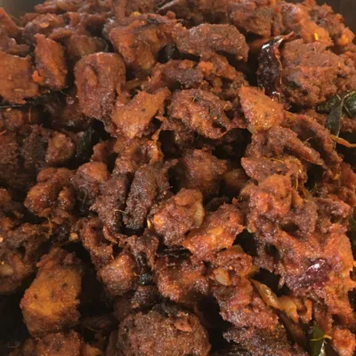 Vegetable Mutton Peratal - Usha Banana Leaf (PJ) Menu