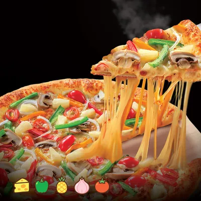 Vegi Lover Pizza 🍅🫑 - US Pizza Penang Menu