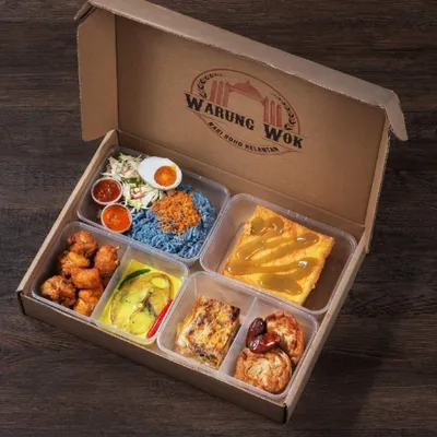 Warung Wok Box Nasi Kerabu 1 Pax - Warung Wok Menu