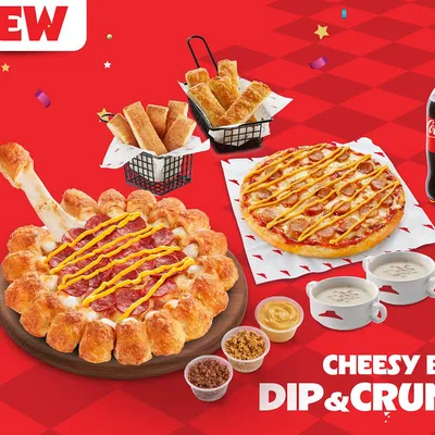 WeCombo Pizza 4 Cheesy Bites Dip & Crunch - Pizza Hut Menu