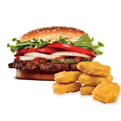 Whopper + 6pcs Nuggets - Burger King Menu
