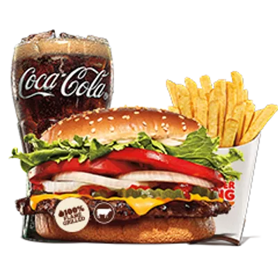 Whopper with Cheese Large Meal - Burger King Menu
