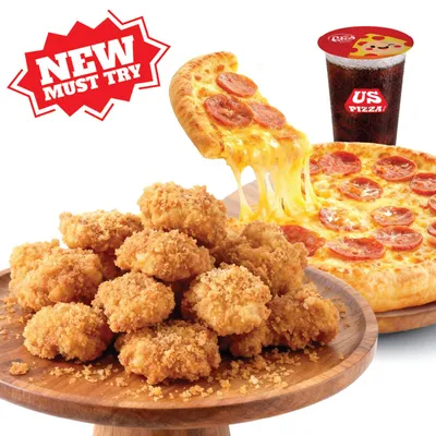 X-Solo Box 1 - Crunchy Popcorn Chicken 🍿🐔 - US Pizza Penang Menu