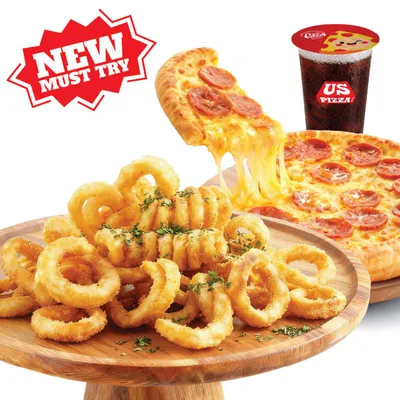 X-Solo Box  - Crunchy Curly Fries 🌀🍟 - US Pizza Penang Menu