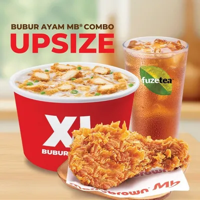 XL Bubur Ayam with 1-pc Ayam Goreng MB®* - Marrybrown Menu